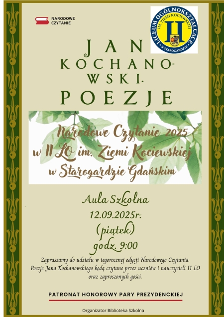 Narodowe Czytanie w II LO