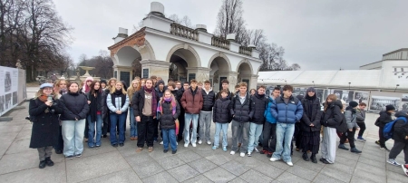 Drugi dzień pobytu w Warszawie młodzież z II LO w Warszawie