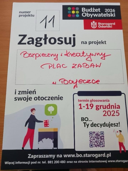 Zachęcamy do wsparcia projektu przygotowanego przez Przedszkole nr 8 w ramach Budżetu Obywatelskiego