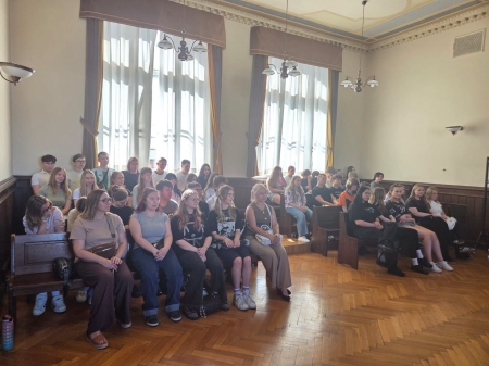 Uczniowie klas III A i III B na rozprawie karnej w Sądzie Rejonowym 22.06.2026