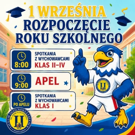 Uroczyste rozpoczęcie roku szkolnego 2026/2027 1.09.2026